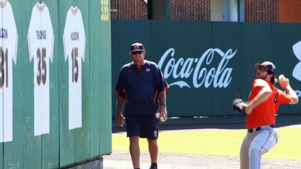 Pitching coach Daron Schoenrock